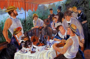 Luncheon of the Boating Party.(After Renoir)